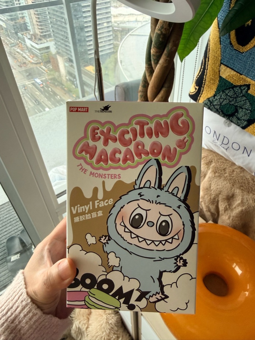 Exciting Macaron Labubu **SESAME BEAN**